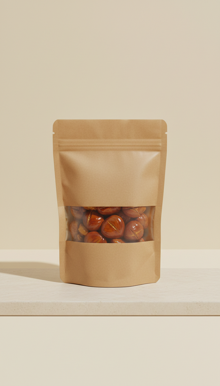 Chestnut treats resealable pouch