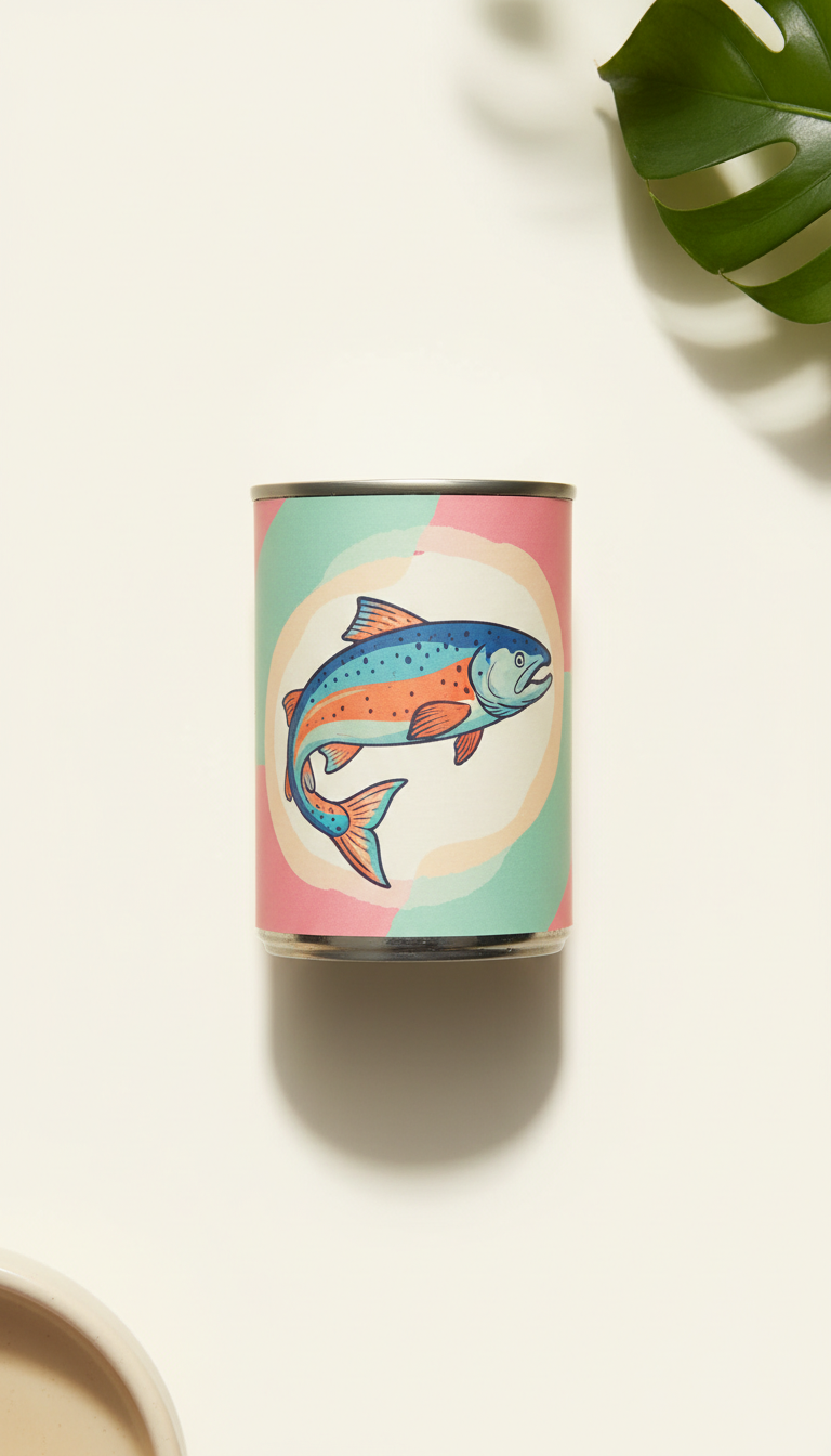 Wild salmon entrée wet cat food